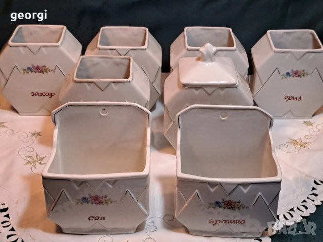 порцеланови буркани за подправки 11/6, снимка 1