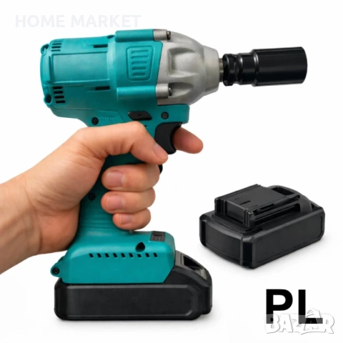 Промо комплект безжичен винтоверт 48V с 2 батерии + безжичен гайковерт с 1 батерия  , снимка 6 - Винтоверти - 53403700