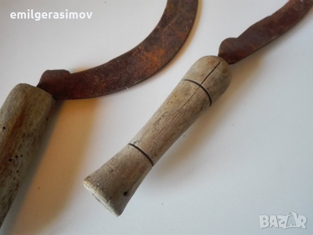 Стари жътварски сърпове ., снимка 3 - Антикварни и старинни предмети - 34634896