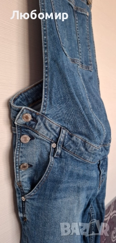 Продавам дънков гащиризон за бременни , снимка 2 - Гащеризони - 52340198