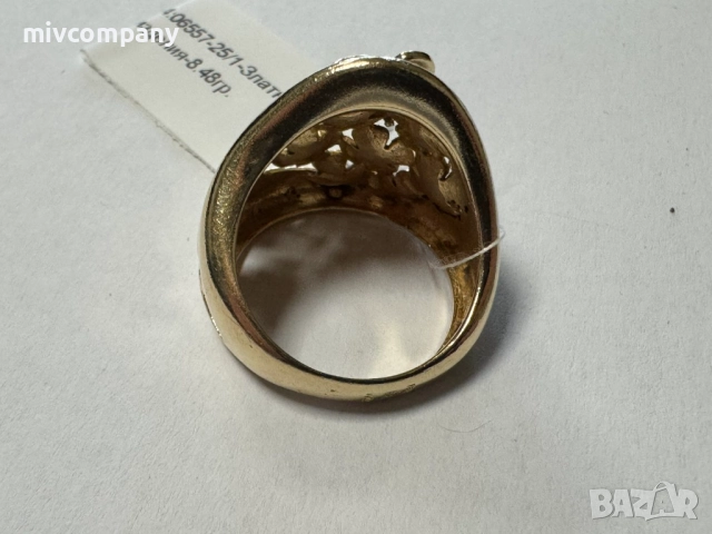 Златен пръстен 8.48гр., снимка 9 - Пръстени - 52836178