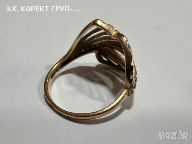 Златен пръстен 14к, 2.48гр, снимка 6 - Пръстени - 52884913