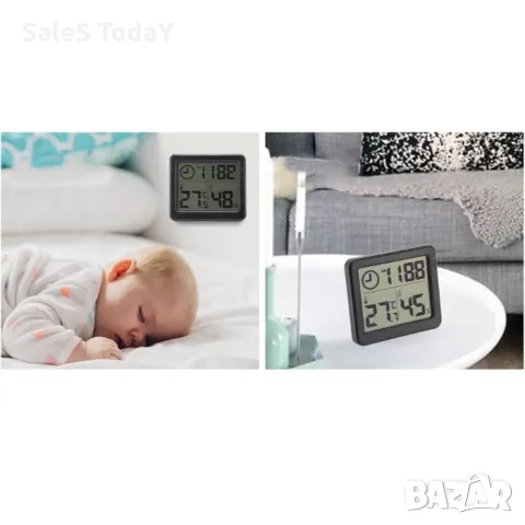 ЧАСОВНИК С ТЕРМОМЕТЪР И ХИДРОМЕТЪР