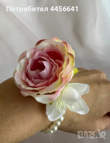 Сватбени бутониери, гривни за шаферки, закичванки, снимка 1