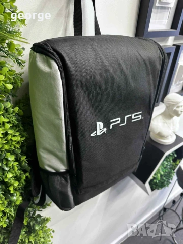 Чанта за пренасяне на конзола PS5 и аксесоари, текстилен материал, водоустойчива, 41x12x27 CM, черно, снимка 2 - Аксесоари - 53211122