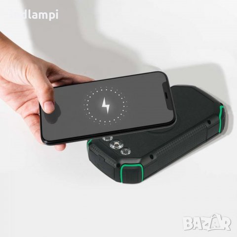 Външна Соларна Батерия 30000mAh Безжична Черна, снимка 7 - Друга електроника - 40073001