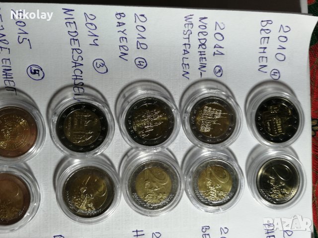 КОЛЕКЦИОНЕРСКИ 2 ЕВРОВИ МОНЕТИ 12 БР., НУМИЗМАТИЧЕН БОКС, снимка 5 - Нумизматика и бонистика - 27673774