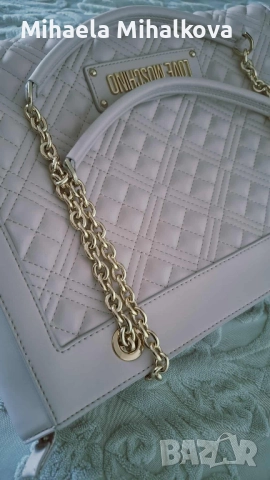 LOVE MOSCHINO Дамска чанта, оригинална, светло розова, снимка 3 - Чанти - 52457104