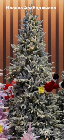 Коледна елха с вградени лампички по връхчетата, снимка 6 - Декорация за дома - 52243198