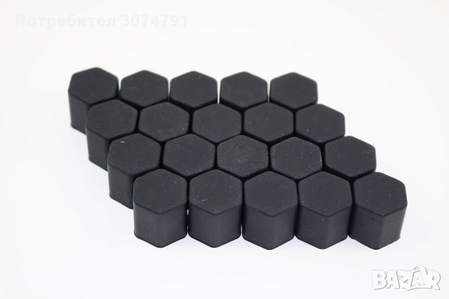 Капачки за болтове на джанти черни/хром 17мм / 19мм Универсални Комплект 20 броя, снимка 7 - Аксесоари и консумативи - 32928069