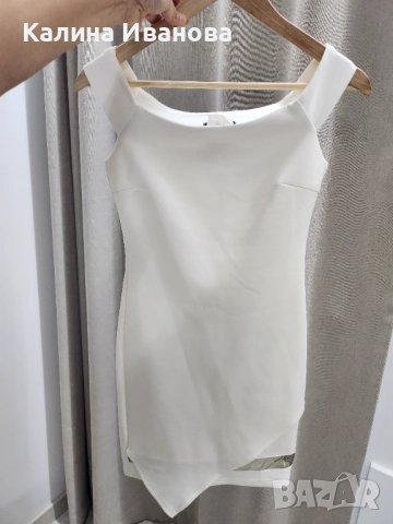 Бяла рокля в S р-р, снимка 4 - Рокли - 52192797