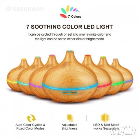 2400  Арома овлажнител за въздух, снимка 11 - Други стоки за дома - 37380029