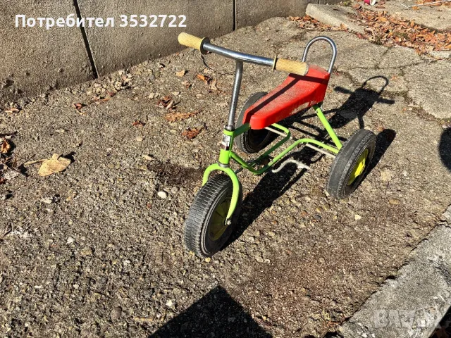 Ретро детска триколка, снимка 4 - Антикварни и старинни предмети - 48730358