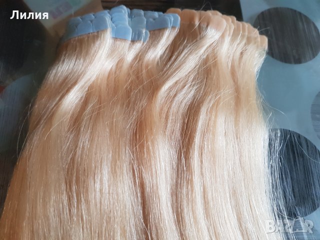 100% естествена коса на стикери! 100гр., 40бр., #613 в Аксесоари за коса в  гр. Перник - ID27151177 — Bazar.bg