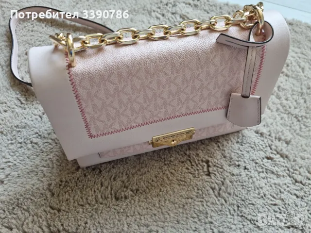 Michael Kors  дамска чанта в розово , снимка 6 - Чанти - 49594514