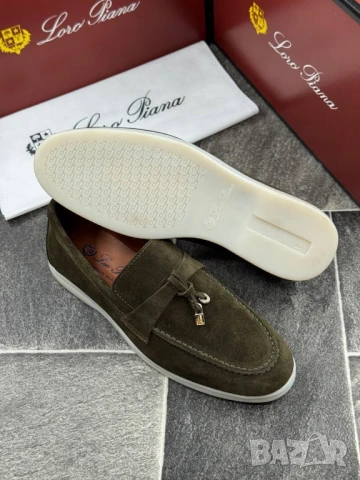 мъжки мокасини от естествен велур loro piana , снимка 4 - Маратонки - 51312389
