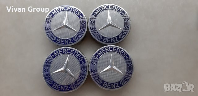 Капачки за джанти Mercedes 75 мм, снимка 2 - Аксесоари и консумативи - 36715727