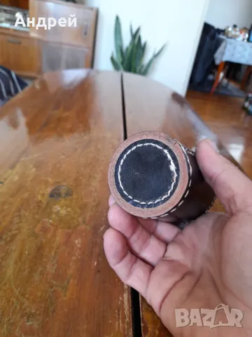 Стара кожена чаша за зарове #3, снимка 6 - Други ценни предмети - 47737888