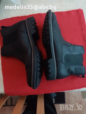 Мъжки боти Clarks 44 дебела естествена кожа, шити, нови