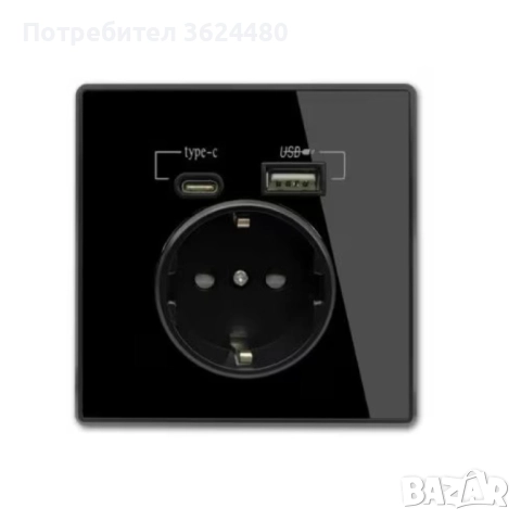 Модерен 230 V Контакт с 2 USB Порта, снимка 3 - Други стоки за дома - 52428888