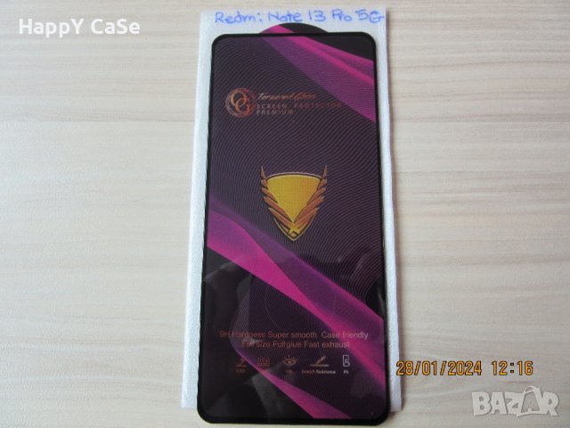 Xiaomi Redmi Note 14 / 14S / 13 Pro / 13 / OG Premium Full Glue Стъклен протектор, снимка 9 - Фолия, протектори - 43749516