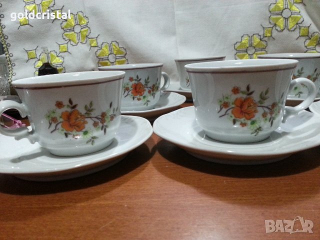 Стар български порцелан чаши за чай , снимка 4 - Антикварни и старинни предмети - 43689936