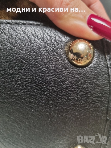 Чанта Michael Kors Rare Hamilton Traveler Leopard Calf Hair Satchel, снимка 11 - Чанти - 52354527