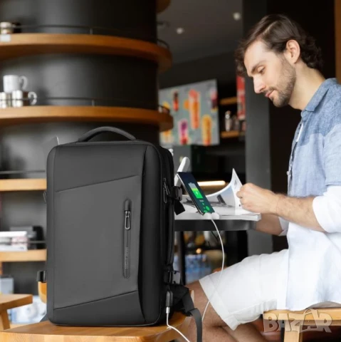 Mark Ryden 26-38L Разширяема смарт раница за ръчен багаж и лаптоп до 17", снимка 9 - Раници - 50928104