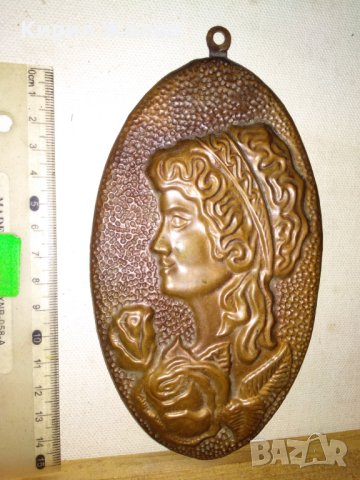 ДАМА с РОЗИ Изящна Стара МЕДНА ГРАВЮРА ПАНО Кована МЕД Ръчна МАЙСТОРСКА ХУДОЖЕСТВЕНА ИЗРАБОТКА 41557, снимка 13 - Пана - 43651104