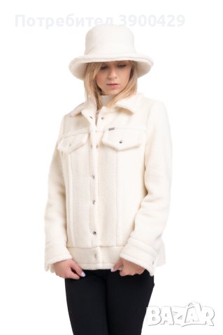 Зимна Дамска Шапка Cozy - Екрю, снимка 2 - Шапки - 43068620