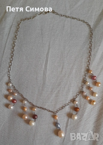 сребърно колие 