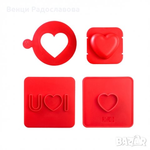 Комплект за влюбени романтична закуска , снимка 4 - Форми - 26546906