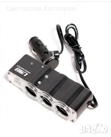 разклонител с три гнезда и юсб, снимка 2 - Аксесоари и консумативи - 35511940