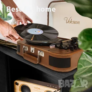 Грамофон със запис VOKSUN S300 и Bluetooth 5.3, снимка 12 - Грамофони - 48807073