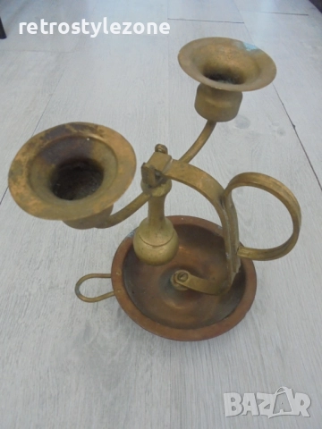 № 8226 Стар корабен свещник с две рамена  