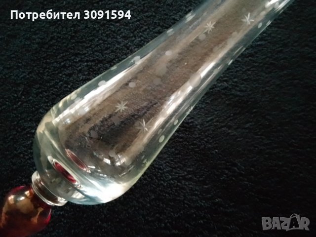  Стилна ваза от кристално стъкло  Размер 24см, снимка 9 - Антикварни и старинни предмети - 43582240