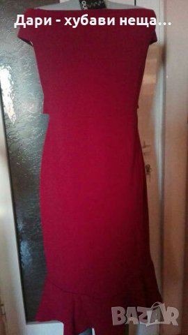 Еластична рокля, цвят бордо👗🍀XL, 2XL, 3XL👗🍀арт.2035, снимка 3 - Рокли - 33550299