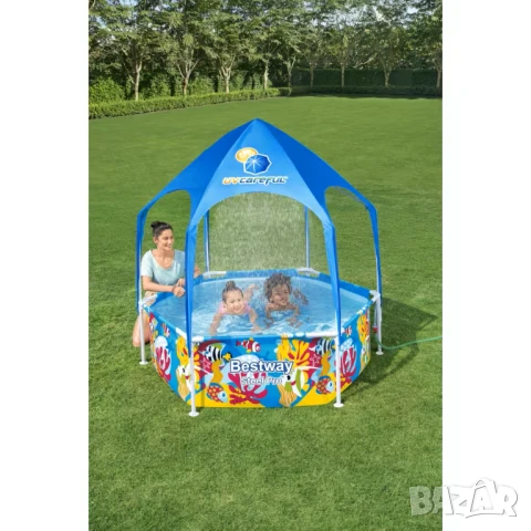 Басейн Сглобяем BESTWAY Steel Pro 183×51см с Покрив, снимка 1