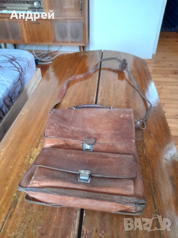 Стара кожена чанта #17