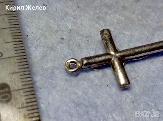 НАГРЪДНО СРЕБЪРНО КРЪСТЧЕ РАЗПЯТИЕ СРЕБРО 925 ХУДОЖЕСТВЕНА МАЙСТОРСКА ИЗРАБОТКА 32026, снимка 4 - Колиета, медальони, синджири - 49601392