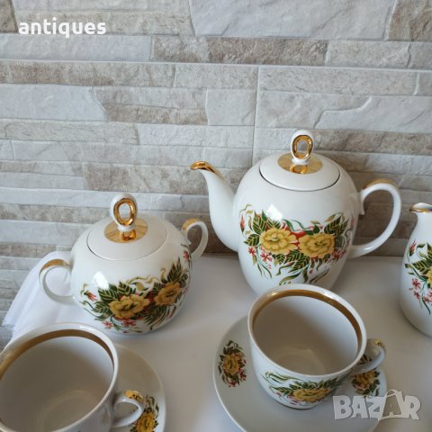 Сервиз за чай - 16 части - Полтавский фарфоровый завод - Сделано в СССР, снимка 6 - Сервизи - 39909174