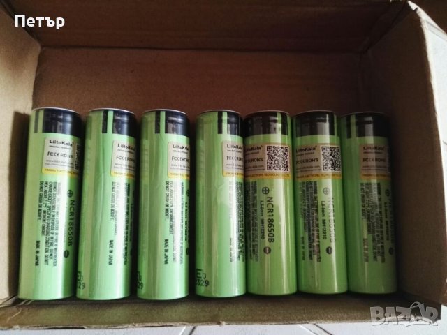 Батерия Liitokala 18650 Li-ion,3.7V 3400mAh,презареждащи батерии,Литокала,recharge,Японски, батерий