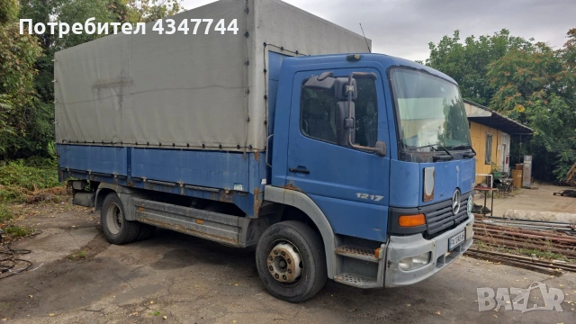 Мерцедес Атего 1217 бордови на ресори. 