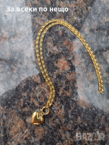 Колие От Медицинска Стомана Сърце Код SV-39, снимка 4 - Колиета, медальони, синджири - 52499514