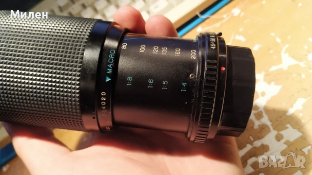 ретро обектив CIMKO MT 80-200 1:4.5 MD макро, снимка 2 - Обективи и филтри - 51145194