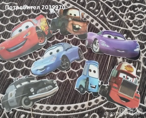 Парти шапки Макуин + топери за торта Макуин, снимка 3 - Други - 49121418