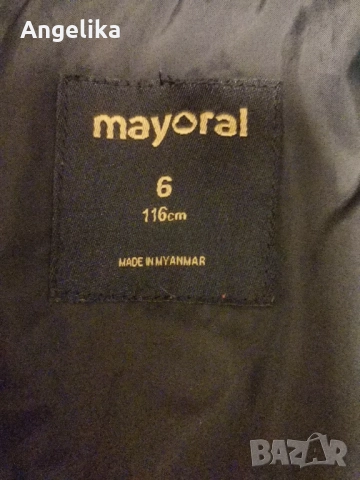 Детско зимно яке Mayoral в тъмносин цвят с качулка,размер 116 см.-6г., снимка 2 - Детски якета и елеци - 52010118