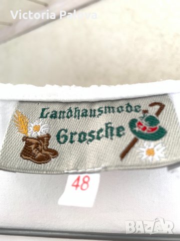 Ексклузивна риза(блуза),лен,кроше., снимка 3 - Ризи - 33201829