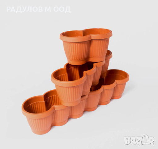 Саксия-сандък Бела - двойка, четворка или шестица, снимка 2 - Саксии и кашпи - 44878325