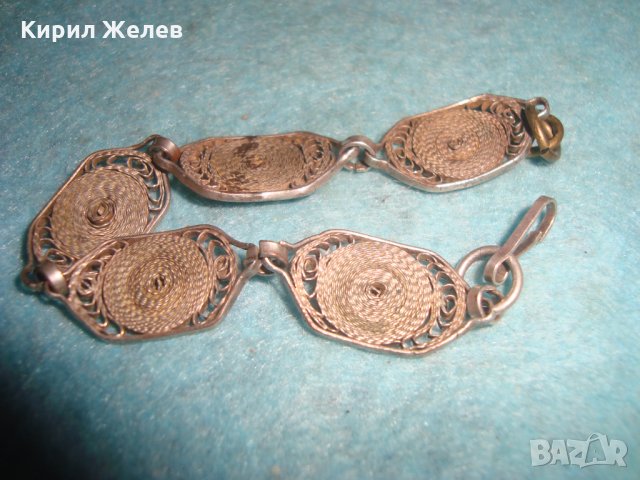 19 ВЕК ФИЛИГРАННА СРЕБЪРНА ГРИВНА СРЕБРО 950 ЮВЕЛИРНА ВЪЗРОЖДЕНСКА РЪЧНА МАЙСТОРСКА ИЗРАБОТКА 25207, снимка 13 - Антикварни и старинни предмети - 34884036